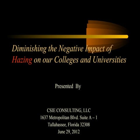 Diminishing the negative_impact_of_hazing_on_our