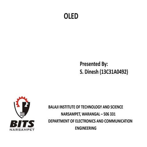 presentation on OLED