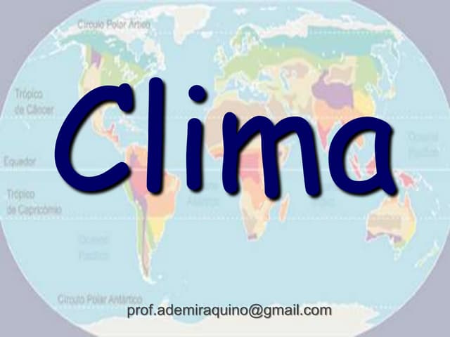 Dinâmica Climática