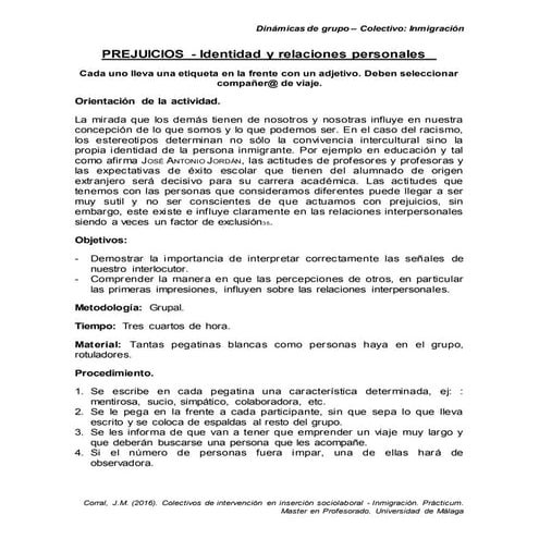 Corral, J.M. (2016). Colectivos de intervención en inserción sociolaboral - I...