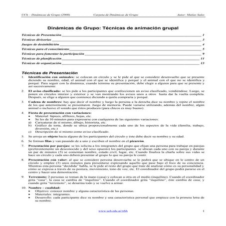 Dinamicas grupales oscar