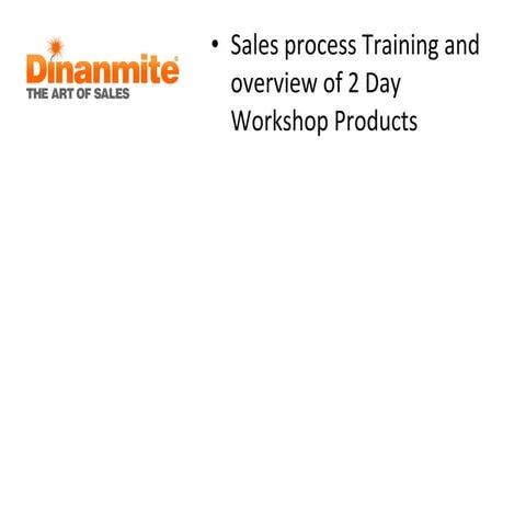 Dinamite sales process and overview training presentation