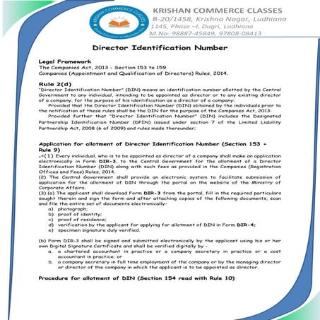 DIN and DPIN | PDF
