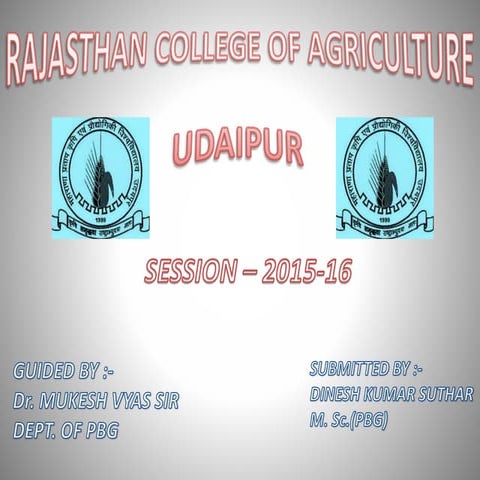 Dinesh apomixis presentation