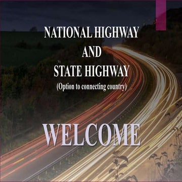 National Highway and State highway 