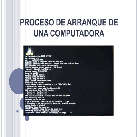 Proceso de arranque de un ordenador | PPSX