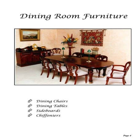 Dining Chairs and Tables | PDF