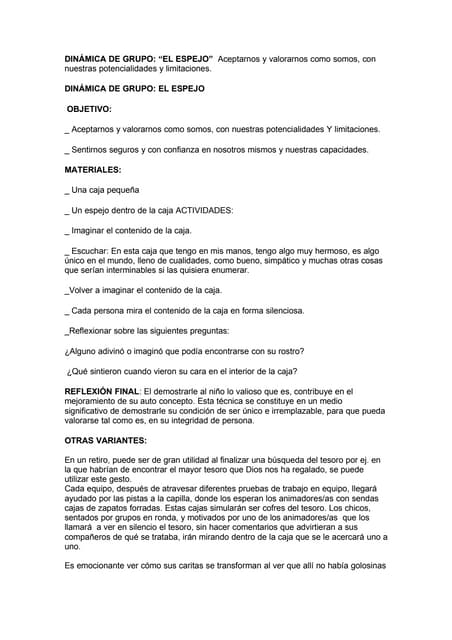 DináMica Del Espejo