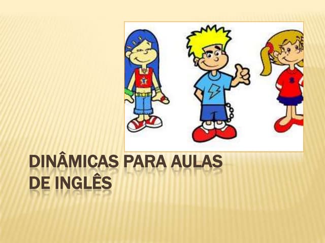 Dinâmica para aulas de inglês