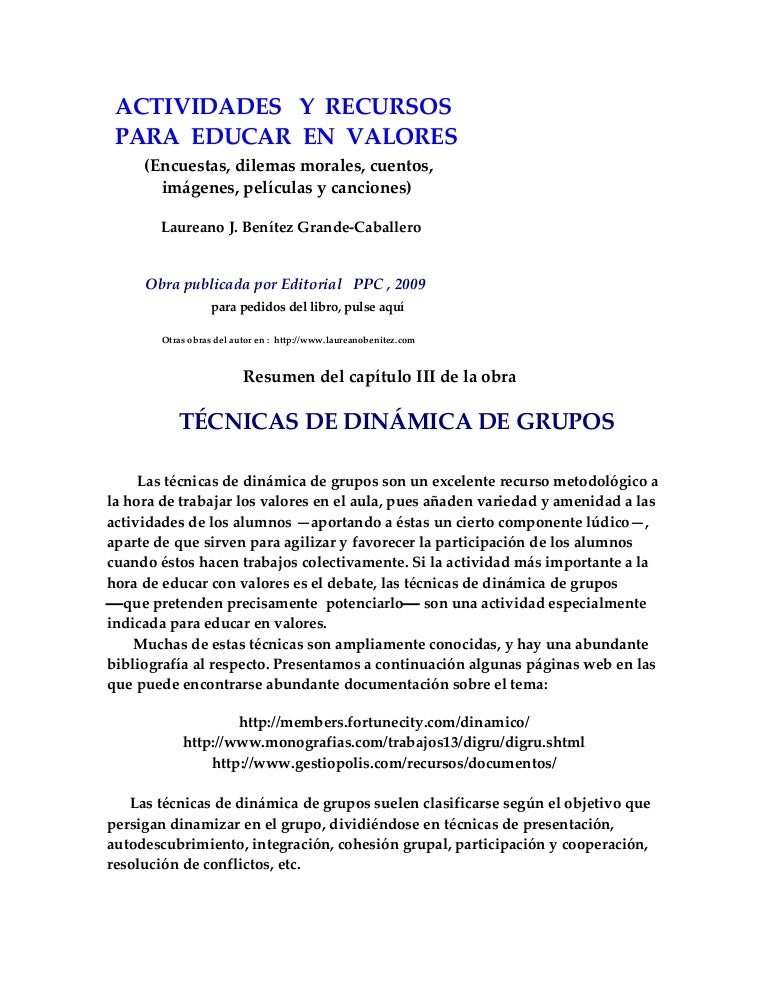 Dinámicas En Valores