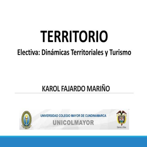 Dinámicas territoriales no. 1 sobre el territorio