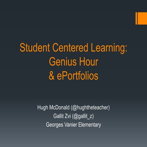 Genius Hour and ePortfolios