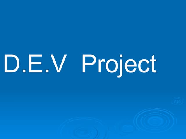 Dino's DEV Project