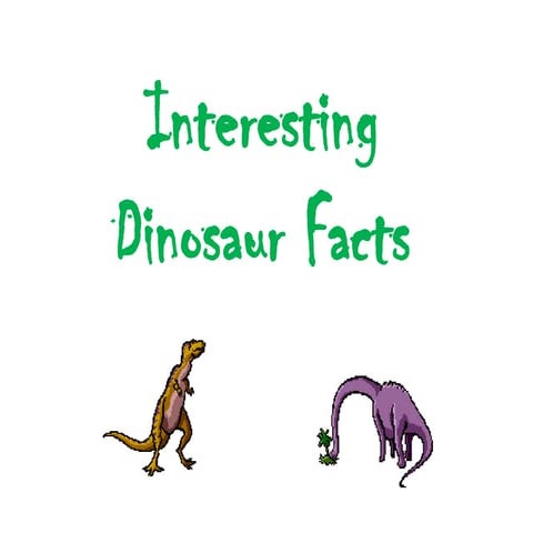 All about dinosaurs powerpoint | PPT