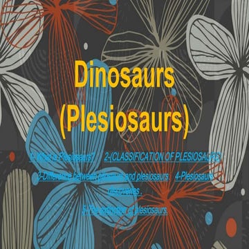 Dinosaurs(plesiosours)