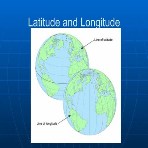 Lecture Latitude And Longitude