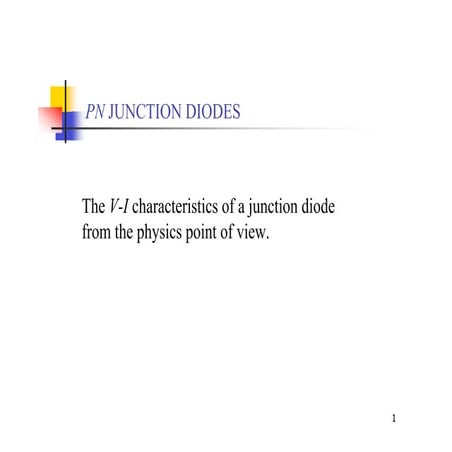 Diodes vi characteries
