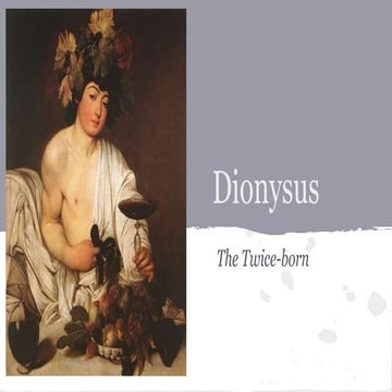 Dionysus Myth Presentation