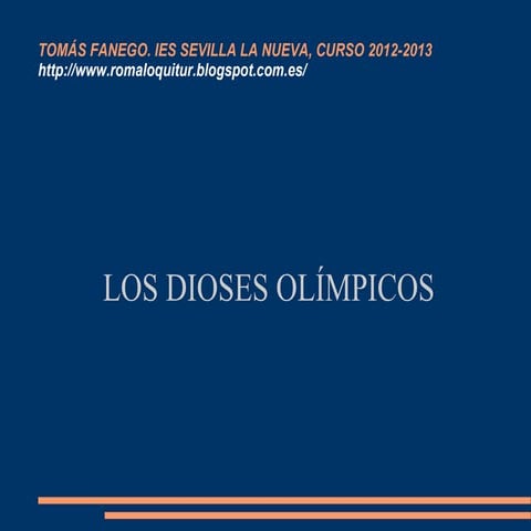 Dioses olímpicos