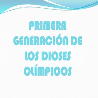 Dioses olímpicos - María garcía