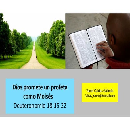 Dios promete un profeta como Moisés