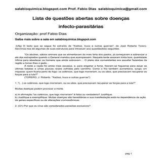 Doenças infecto-parasitárias