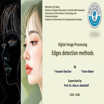 Edge detection techniques in image processing | PPT