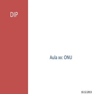 Dip   aula xx - onu