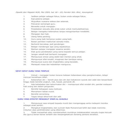 Dipetik dari majalah nur