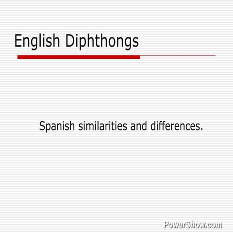 Diphthongs in-english-2795701