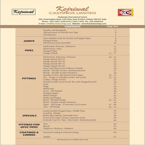 Di pipes and fittings   kejriwal