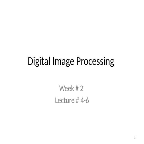 Digital Image Processing Basic Operations | PPTX