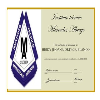 Diploma al deporte