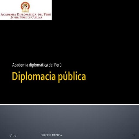el ABC de la Diplomacia publica