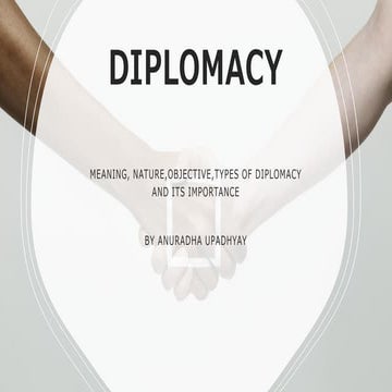What is Diplomacy, Presentation on Diplomacy.pptx