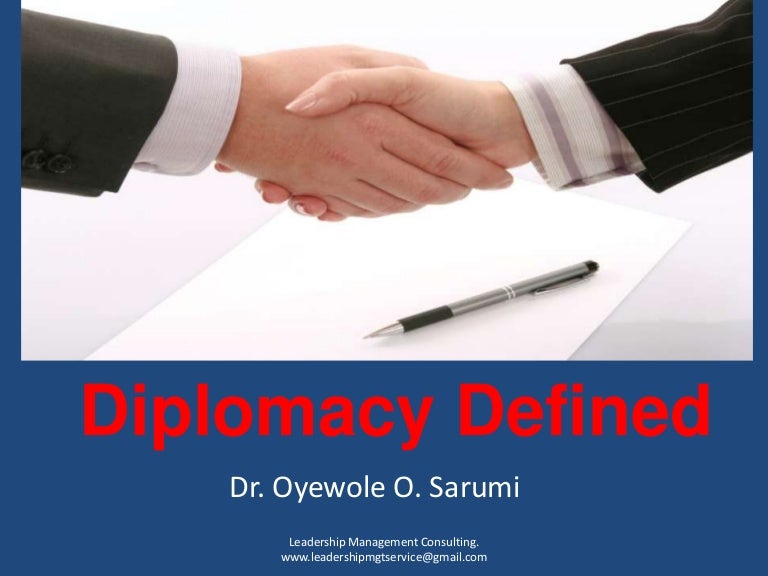 Diplomacy defined