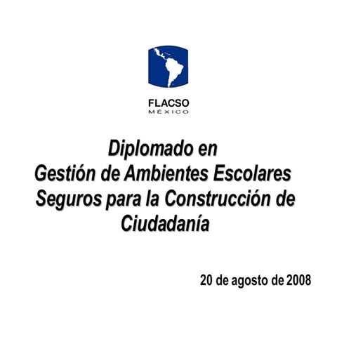 Diplomado Escuela Segura