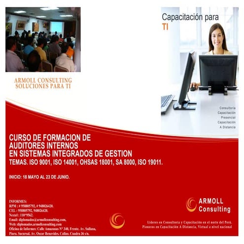 CURSO FORMACION AUDITORES INTERNOS 