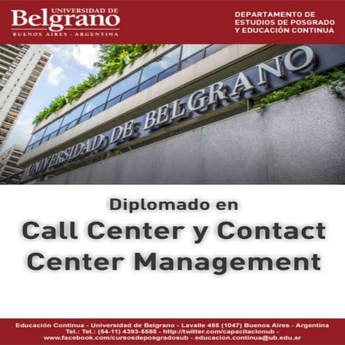 Argentina | Diplomado en Call Center & Contact Center Management