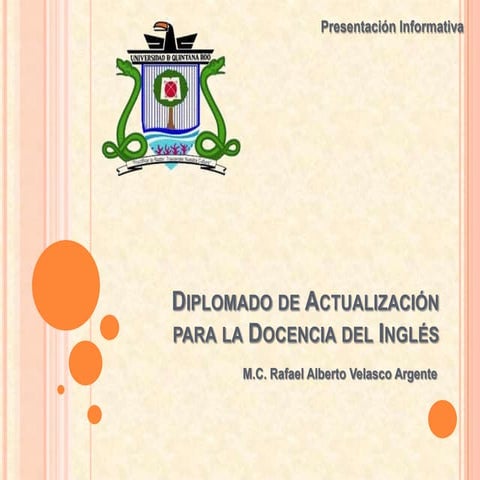 Diplomado de actualización para la docencia del inglés información