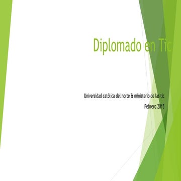 Diplomado en TIC 2015