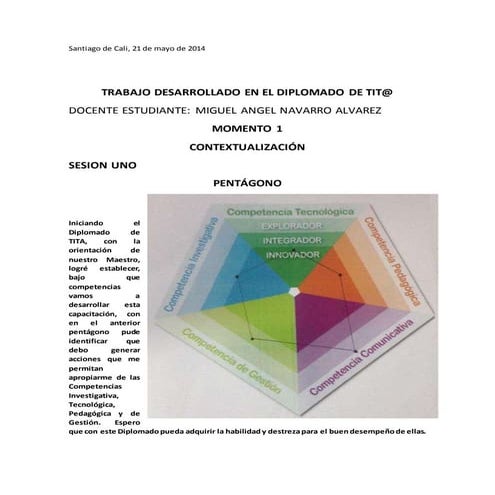 DIPLOMADO TITA IE JOSE MANUEL SAAVEDRA GALINDO