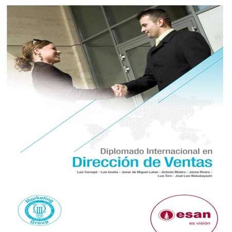 Tríptico Diplomado Internacional en Dirección de Ventas