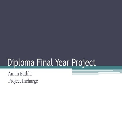 Diploma final year project