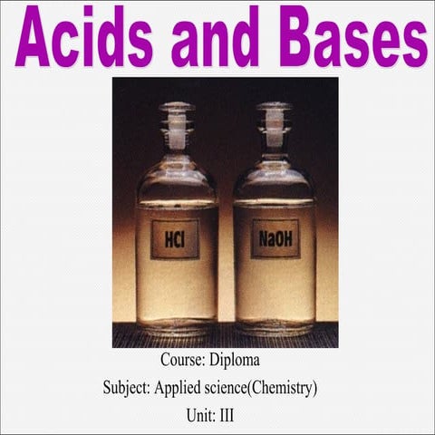 Diploma_I_Applied science(chemistry)U-III Acid & bases 