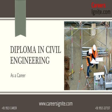 Diploma in Civil Engineering Courses, Colleges, Eligibility | PDF
