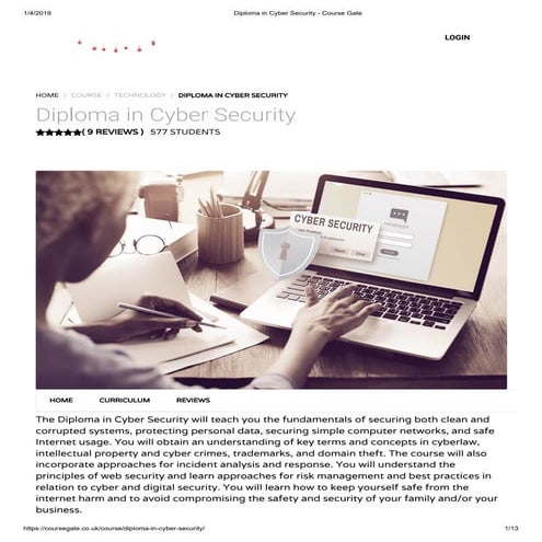 Diploma in Cyber Security - Course Gate