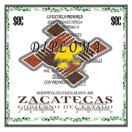 DIPLOMAS FCO. JAVIER