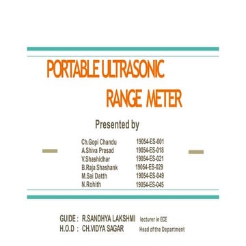 diploma major project ppt for ultrasonnic
