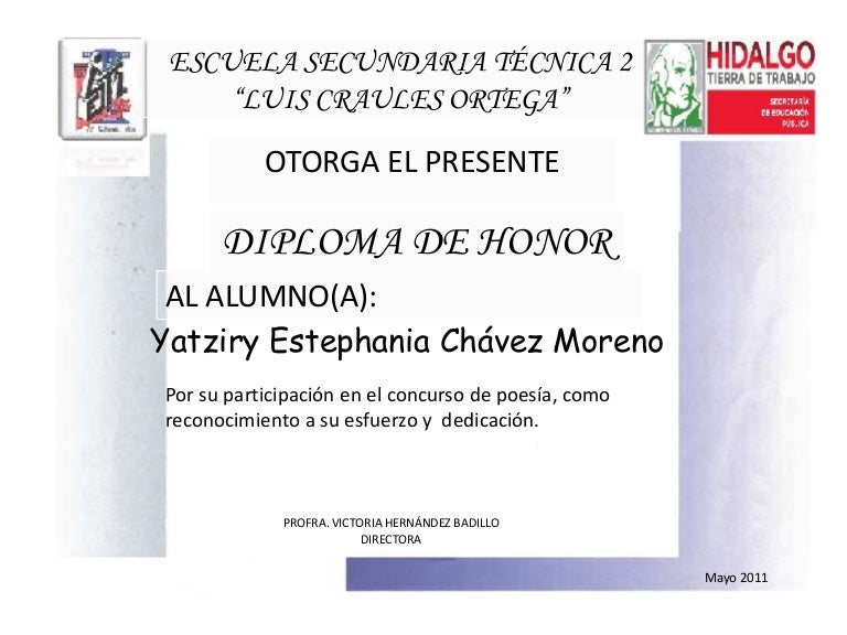 diploma poesia modelos de reconocimientos